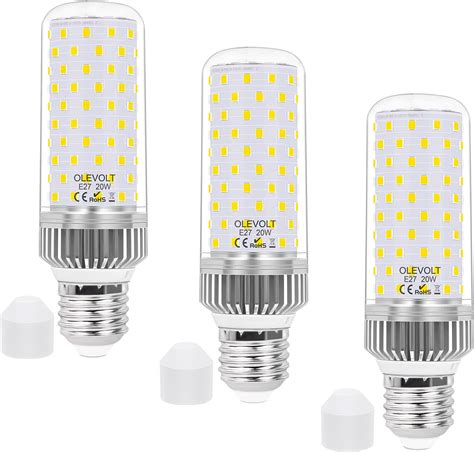 OLEVOLT E27 LED Lampadina Luce Naturale 4000K 2200LM Mais Lampadina E27