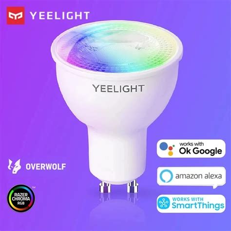 Yeelight-GU10-Smart-LED-Bulb-W1-Dimmable-Colorful-Lamp-350Lumen-Game ...