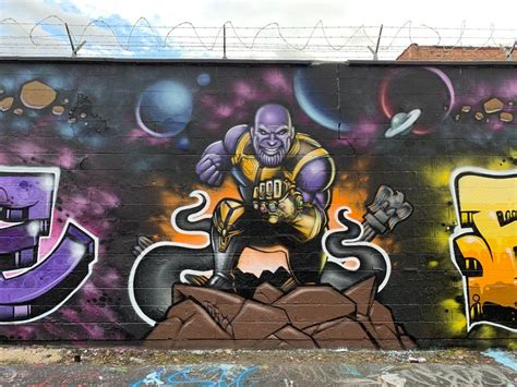 Tell Me His Name Againthanos Graffiti Painting Art