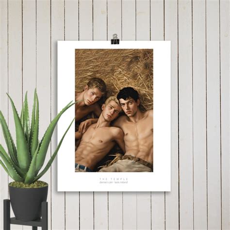 Poster THE TEMPLE By Damien Cain Gay Art Ireland Etsy