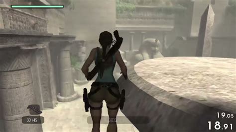 Tomb Raider Anniversary Speedrun Egypt In Bug Jump Youtube