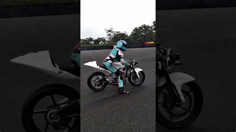 Naked Moto3 Bike Holeshot Practise Slicks In The Wet NSF250 12