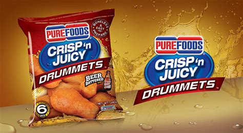 Purefoods Crisp N Juicy Drummets Packaging On Behance