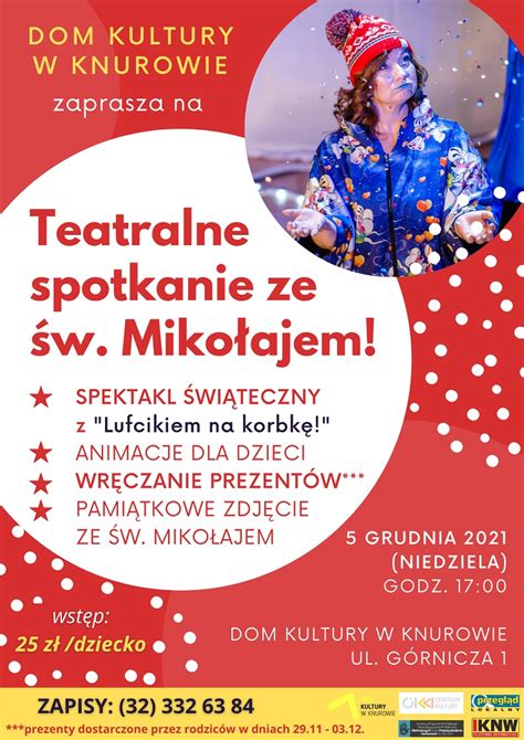 Teatralne spotkanie ze św Mikołajem i Lufcikiem na korbkę Dom