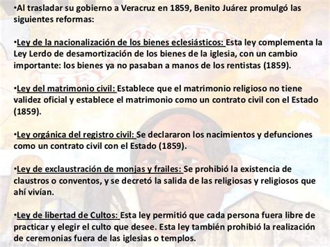 Las Leyes De Reforma