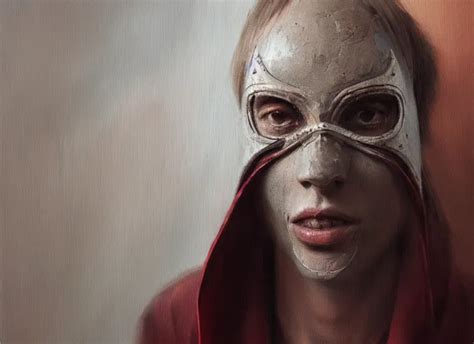 KREA Mask For A Society Secret Concept Art Oil Painting By Jama