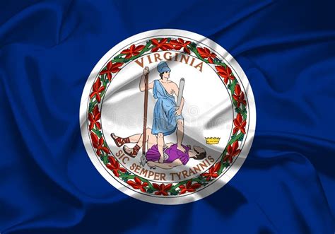 Flag Of Virginia Virginia Flag Usa State Virginia Flag Illustration