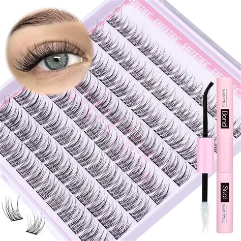 Amazon GVEFETIEE DIY Eyelash Extensions Kit Natural Cluster Lashes