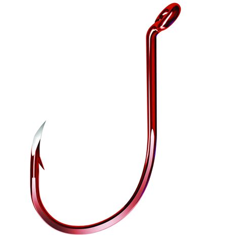 Eagle Claw Trokar Long Shank Octopus Hook Size Red Tk R