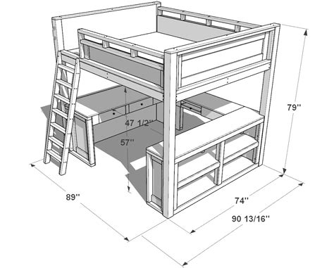 Ultimate Diy Loft Bed Plan With Pdf Download Step By Step Guide To Creating Your Dream Space