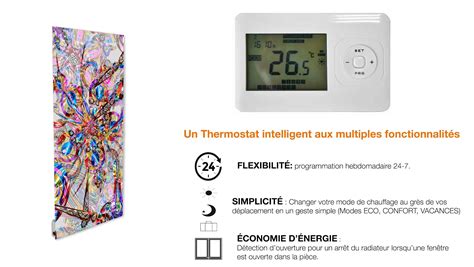 Ilo radiateur électrique rayonnant mural 750w 28 motifs extra