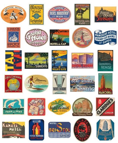 34 best Vintage travel stickers images on Pinterest | Luggage labels ...