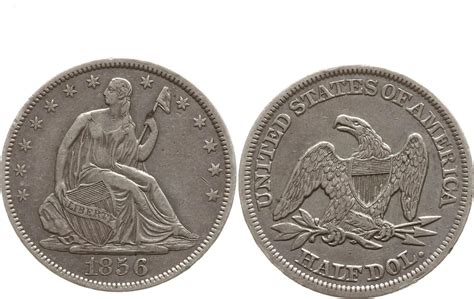 USA Seated Liberty Half Dollar 1856 Gutes sehr schön MA Shops