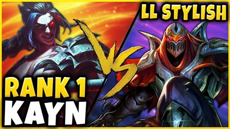 1 Kayn World Actual 1v9 Game Vs Ll Stylish Rank 1 Kayn Vs Rank 1