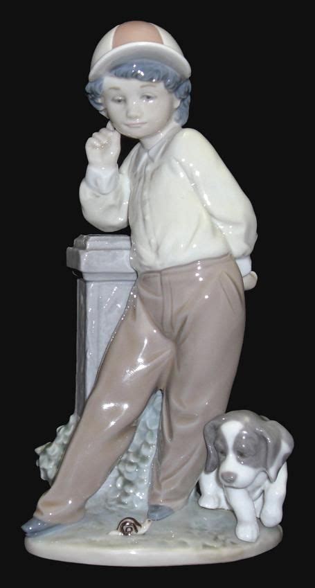 Lladro Best Foot Forward Figurine Boy With Dog Retired Lladro Lladro