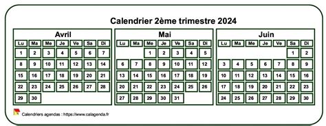 Calendrier 2024 à Imprimer Trimestriel Format Mini De Poche Fond Blanc