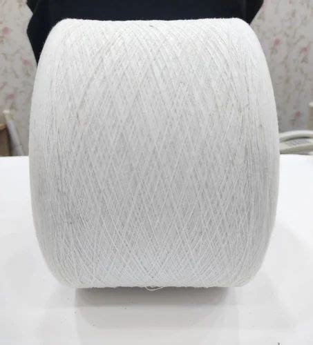 Ring Spun Ply White Plain Combed Cotton Yarn Count At Rs