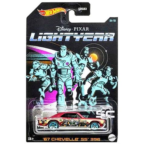 Hot Wheels 67 Chevelle SS 396 Disney Pixar Lightyear 3 5 2022 Maroon 194735023110 On