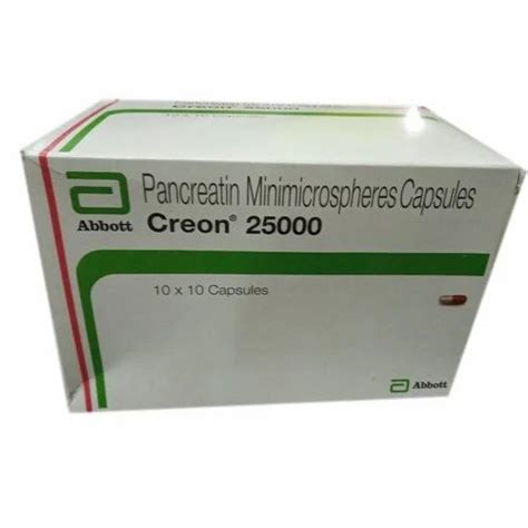 Pancreatin Mg Creon Iu Capsules In One Box At Rs