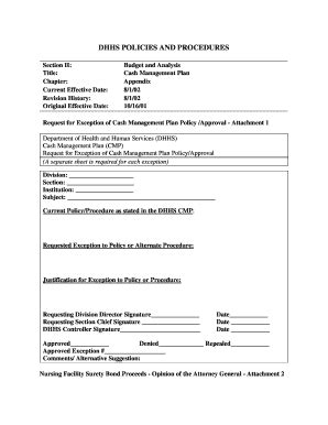 Fillable Online Info Dhhs State Nc Dhhs Policy And Procedure Manual