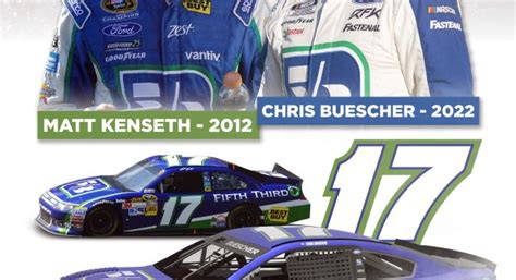 chris buescher rfk racing honoring matt kenseth  throwback scheme