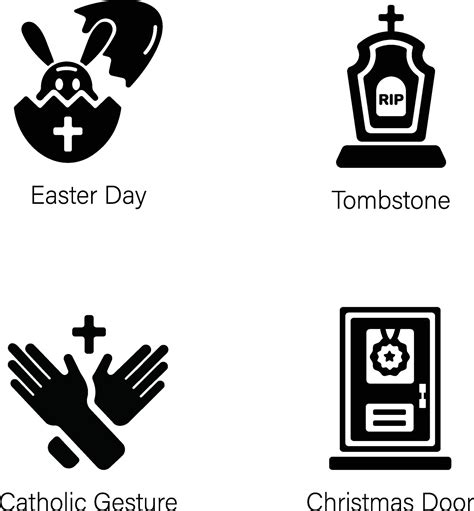 Handy Pack Of Church Elements Glyph Icons 45491024 Vector Art At Vecteezy