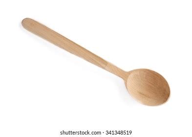 Wooden Spoon Isolated On White Background Stock Photo 75004996