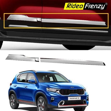 Buy Kia Sonet Chrome Door Side Beading Garnish Orignal Creta 2020 Car