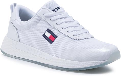 Sneakersy TOMMY JEANS Wmns Tommy Jeans Flexi Runner EN0EN00946 White