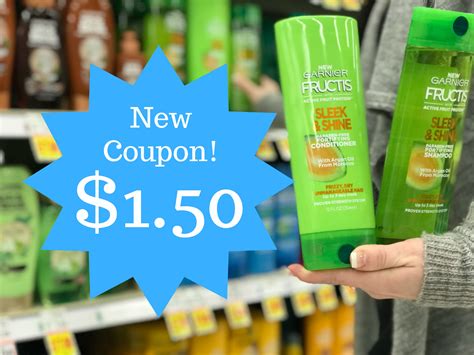 NEW Garnier Fructis Coupon Shampoo Conditioner Now JUST 1 50 At