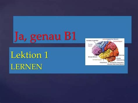 PPT - Ja, genau B1 PowerPoint Presentation, free download - ID:1979855