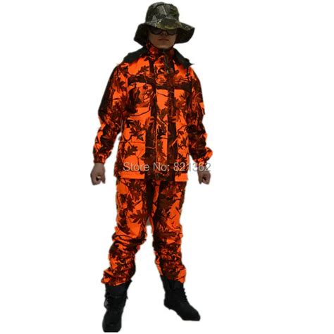 Professional Blaze Orange Camouflage Hunting Clothes Jacket Camo Hunter Suits-in Medical from ...