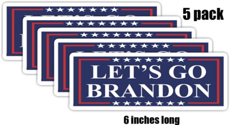 Lets Go Brandon Sticker B Car Sticker Vinyl Decal Fjb Anti Joe Biden