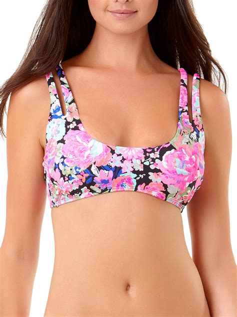 Juniors Cutout Perfect Bouquet Bralette Bikini Top Walmart