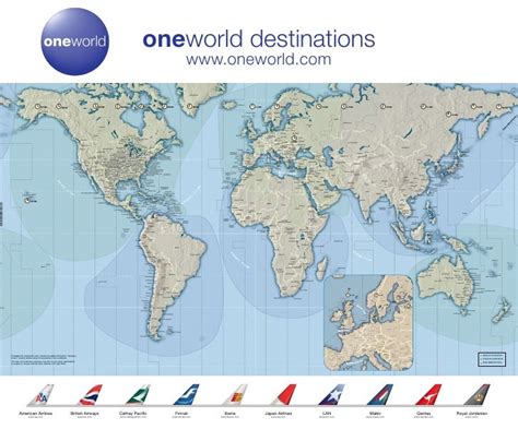 One World Airline Destinations