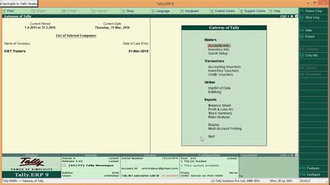 Reports In Tally ERP 9 2 Stock Summary And Trial Balance YouTube