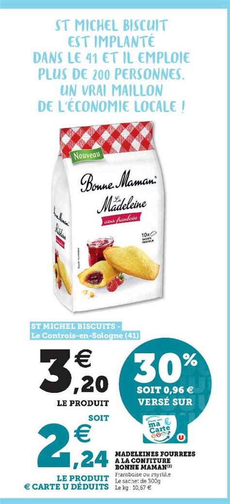 Promo Madeleines Fourr Es La Confiture Bonne Maman Chez Hyper U