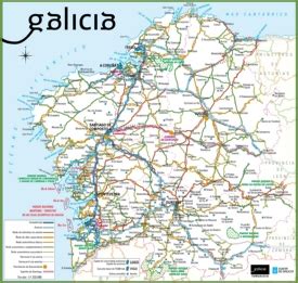 Galicia Maps | Spain | Maps of Galicia