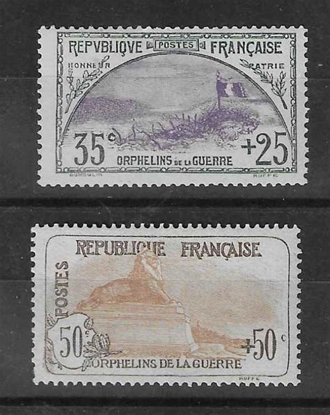 France 1917 1918 Orphelins signés Calves Yvert n152 Catawiki