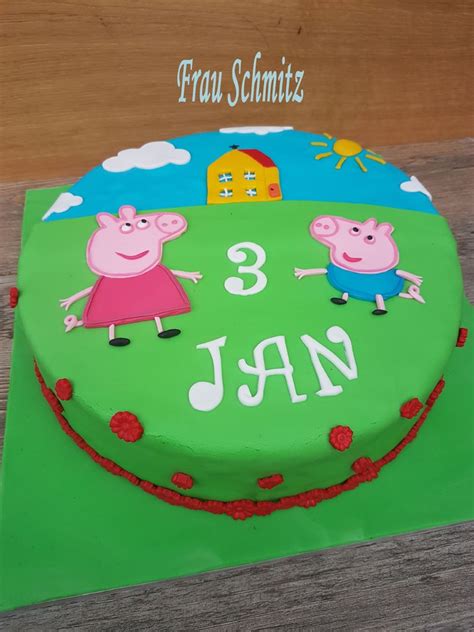 Peppa Wutz Torte Mit Fondant Peppa Wutz Torte Fondant Torten Fondant