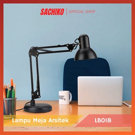 Jual Sachiko Lampu Meja Belajar Arsitek Kyowa Desk Lamp Black LM 02