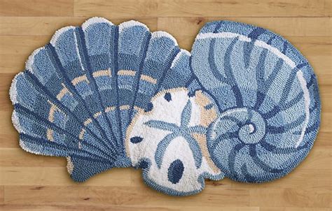 Seashell Beach Decor Accent Rug Collections Etc