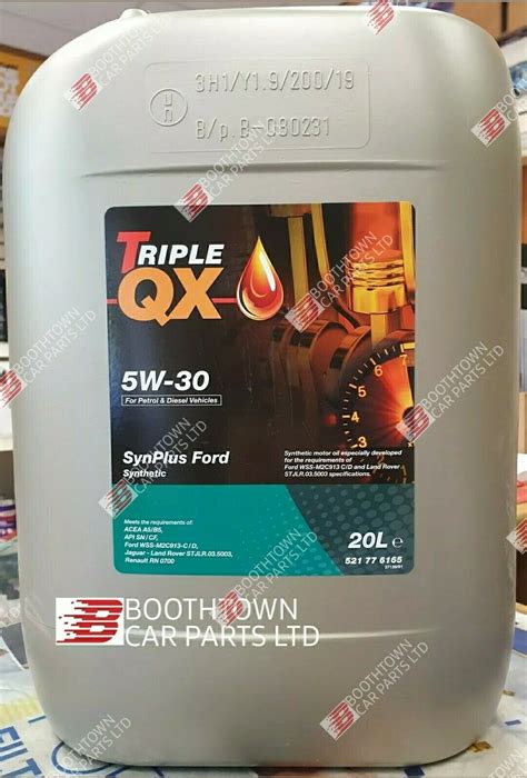 Triple Qx Synplus Sae W Fully Synthetic Car Engine Oil Ford Spec