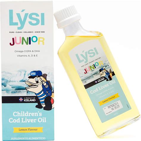 Lysi JR Omega 3 en Aceite de Bacalao Sabor Limón 2500 mg de EPA