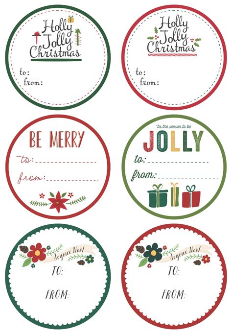 Editable Tag Template Free Christmas Gift Tags