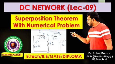 Superposition Theorem With Numerical Problem DC Network YouTube