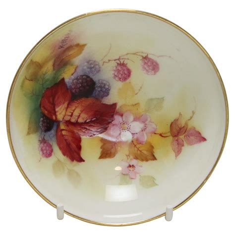 Royal Worcester Dish Painted by James Stinton For Sale at 1stDibs