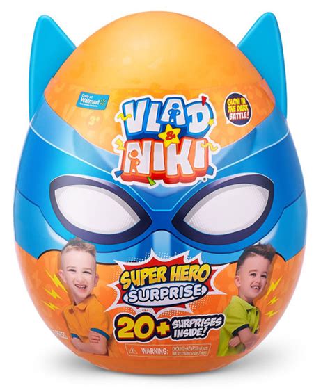 Vlad Niki Super Hero Surprise Exclusive Surprise Egg Blue, Glow-in-the-Dark Zuru Toys - ToyWiz