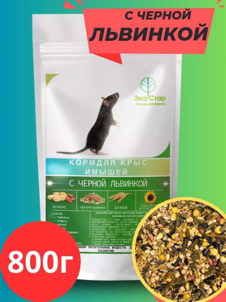Корм для крыс и мышей с черной львинкой - купить с доставкой по ...