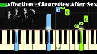 Affection Cigarettes After Sex Piano Tutorial Acordes Chordify